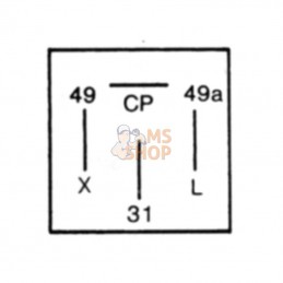 4AZ003787071; HELLA; Relais de clignotant 24V; pièce detachée