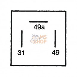 4DB003750711; HELLA; Relais clignotant 12V 3&nbsp;pôles; pièce detachée