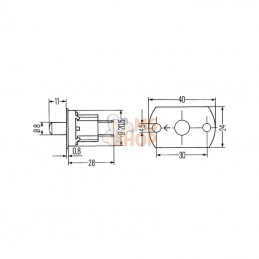 6ZF005686067; HELLA; Interrupteur; pièce detachée