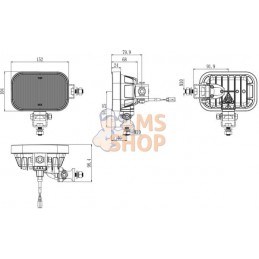 Phare de travail LED, 30 W, 4200 LM | KRAMP Phare de travail LED, 30 W, 4200 LM | KRAMPPR#1090369