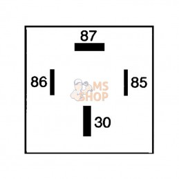 4RA007793047; HELLA; Relais, courant de travail; pièce detachée