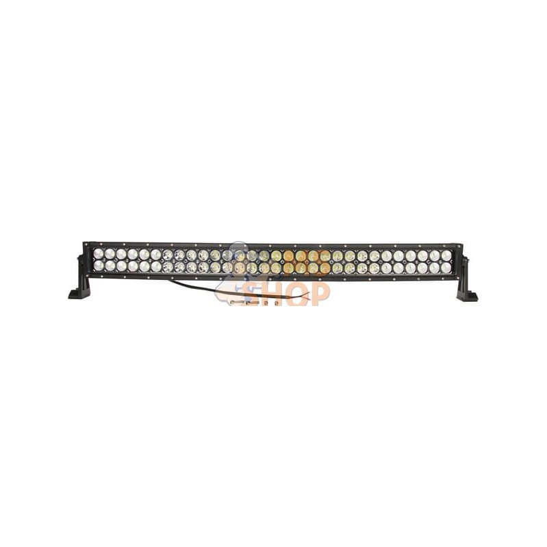 Barre lumineuse de travail LED, 180W, 16200lm, rectangulaire, 12/24V, blanc, 805x57mm, manchon d'extrémité de câble, Combo, 60 L