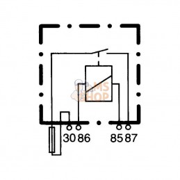 4RA965400017; HELLA; Relais Hella; pièce detachée
