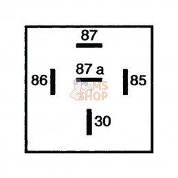 4RD007903001; HELLA; Relais courant prin 24V 20/10A; pièce detachée