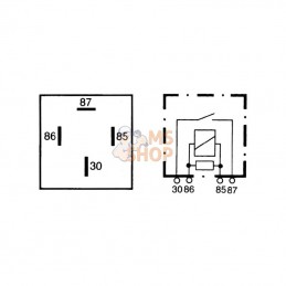 4RA007791011; HELLA; Relais mini contact Hella; pièce detachée