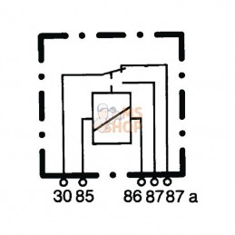 4RD933332237; HELLA; Relais, courant de travail; pièce detachée