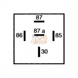 4RD933332031; HELLA; Relais 12 V 5 pôles; pièce detachée