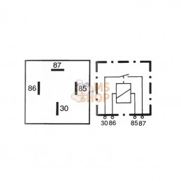 4RA007957001; HELLA; Relais mini contact Hella; pièce detachée