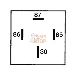 4RA007957011; HELLA; Relais 24&nbsp;V 40&nbsp;A; pièce detachée