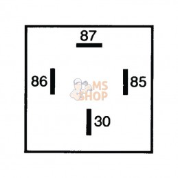 4RA007791021; HELLA; Relais courant princip 12V 40A; pièce detachée