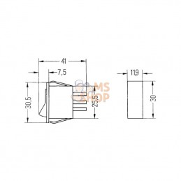 6EH004406012; HELLA; Interrupteur Hella; pièce detachée