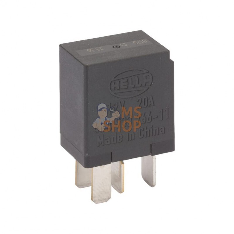 4RA933766111; HELLA; Relais 12V 20A; pièce detachée