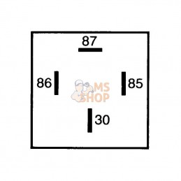 4RA933766111; HELLA; Relais 12V 20A; pièce detachée