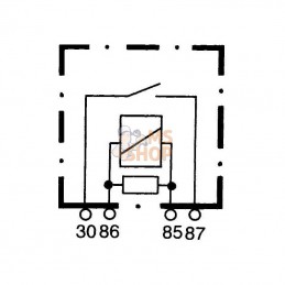 4RA933766111; HELLA; Relais 12V 20A; pièce detachée