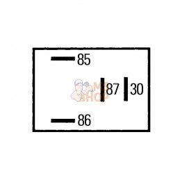 4RA933766111; HELLA; Relais 12V 20A; pièce detachée