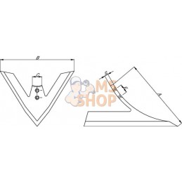 Soc triangulaire 120x6 EA45/60 KG | KVERNELAND Soc triangulaire 120x6 EA45/60 KG | KVERNELANDPR#394877