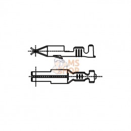 8KW863926013; HELLA; Connecteur de câble B 176 -&gt; 2,5 mm²; pièce detachée