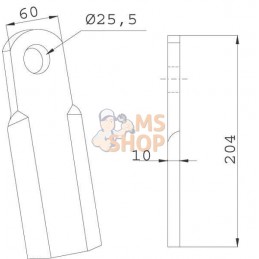 Flian droit 210 mm | MASCHIO Flian droit 210 mm | MASCHIOPR#482123