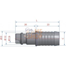 Raccord rapide à sertir 9mm male | LÜDECKE Raccord rapide à sertir 9mm male | LÜDECKEPR#780329