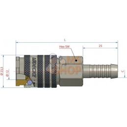 Raccord rapide+embout 13mm | LÜDECKE Raccord rapide+embout 13mm | LÜDECKEPR#780338