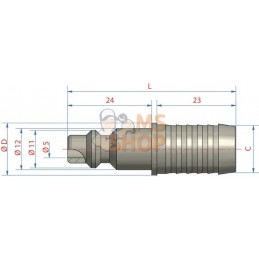 Raccord rapide à sertir 8mm male | LÜDECKE Raccord rapide à sertir 8mm male | LÜDECKEPR#780305