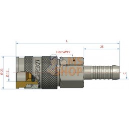 Raccord rapide+embout 6 mm | LÜDECKE Raccord rapide+embout 6 mm | LÜDECKEPR#780304