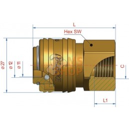 Raccord rapide f.fem. BSP 1/2" | LÜDECKE Raccord rapide f.fem. BSP 1/2" | LÜDECKEPR#780290