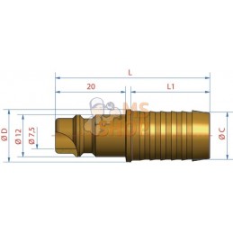 Raccord rapide à sertir 8mm male | LÜDECKE Raccord rapide à sertir 8mm male | LÜDECKEPR#780236