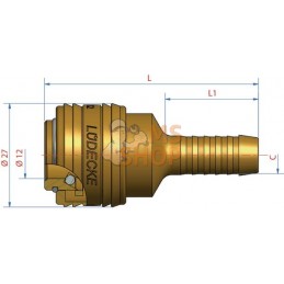 Raccord rapide+embout 13mm | LÜDECKE Raccord rapide+embout 13mm | LÜDECKEPR#780254