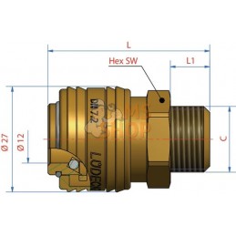 Raccord rapide f.mâle BSP 1/2" | LÜDECKE Raccord rapide f.mâle BSP 1/2" | LÜDECKEPR#780244