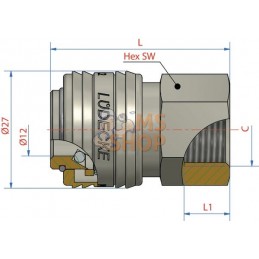 Raccord rapide f.fem. BSP 3/8" | LÜDECKE Raccord rapide f.fem. BSP 3/8" | LÜDECKEPR#780350