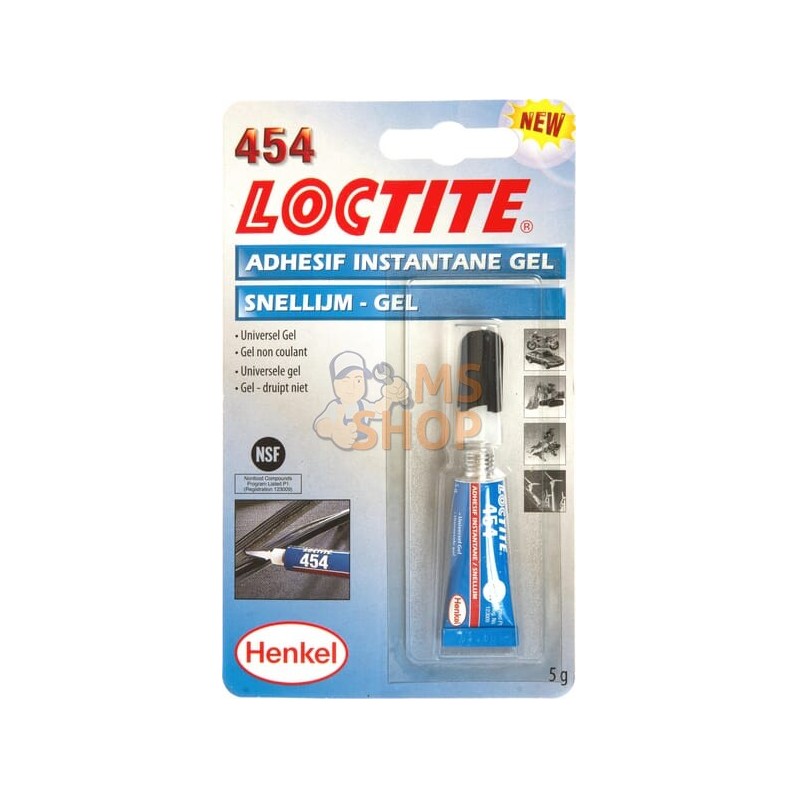 Gel adhésif instantané 454 - 5gr | LOCTITE Gel adhésif instantané 454 - 5gr | LOCTITEPR#674051