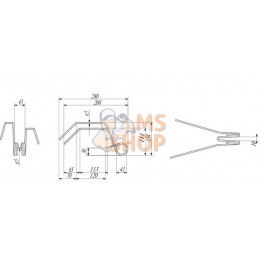 Dent de herse Ø5 Accord | KVERNELAND / ACCORD Dent de herse Ø5 Accord | KVERNELAND / ACCORDPR#392400