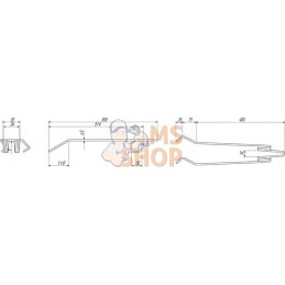 Dent de herse Ø8 Accord | KVERNELAND / ACCORD Dent de herse Ø8 Accord | KVERNELAND / ACCORDPR#392401