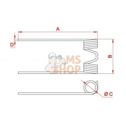 Dent flexible, droite | MTD Dent flexible, droite | MTDPR#216692