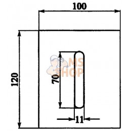 Grattoir 120x100mm p/Lely | NON ORIGINAL Grattoir 120x100mm p/Lely | NON ORIGINALPR#907644