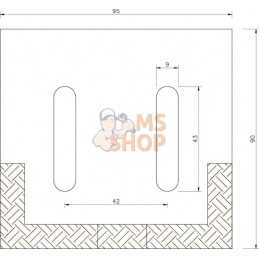 Grattoir carb. 95mm p/Maschio | NON ORIGINAL Grattoir carb. 95mm p/Maschio | NON ORIGINALPR#782058