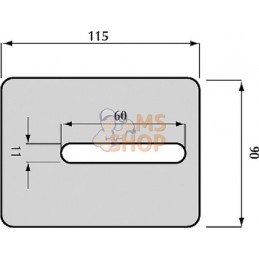 Grattoir 90x115mm p/Amazone | NON ORIGINAL Grattoir 90x115mm p/Amazone | NON ORIGINALPR#907677