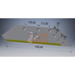 Soc de charrue carb. D. adapt. sur Kuhn | NON ORIGINAL Soc de charrue carb. D. adapt. sur Kuhn | NON ORIGINALPR#781924