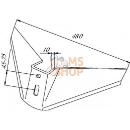 Aileron 480x10mm | NON ORIGINAL Aileron 480x10mm | NON ORIGINALPR#902680