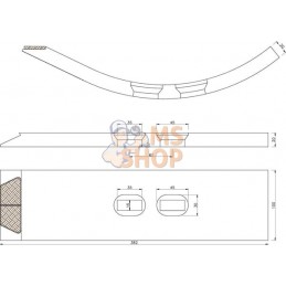 Soc 100x20 EA45/85 mm carbure | NON ORIGINAL Soc 100x20 EA45/85 mm carbure | NON ORIGINALPR#782069