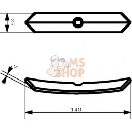 Soc de cultivateur 25x5x140mm Rau | NON ORIGINAL Soc de cultivateur 25x5x140mm Rau | NON ORIGINALPR#899187