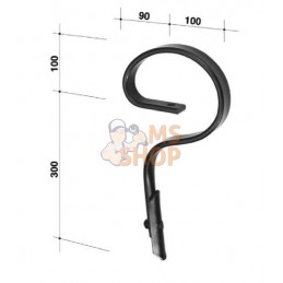 Dent à ressort 32x10x395mm droit avec pointe | NON ORIGINAL Dent à ressort 32x10x395mm droit avec pointe | NON ORIGINALPR#898872