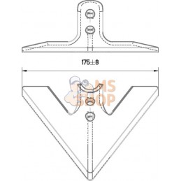 Soc triangulaire 175x6mm | NON ORIGINAL Soc triangulaire 175x6mm | NON ORIGINALPR#899215