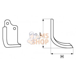Lame de fraise g. Agromet | NON ORIGINAL Lame de fraise g. Agromet | NON ORIGINALPR#911939