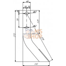 Dent de fraise carbure 40 x 10 L = 275 | NON ORIGINAL Dent de fraise carbure 40 x 10 L = 275 | NON ORIGINALPR#911543