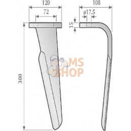 Dent de herse rotative G.p/Celli | NON ORIGINAL Dent de herse rotative G.p/Celli | NON ORIGINALPR#782205
