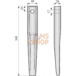 Dent herse alternative adapt. sur Kuhn | NON ORIGINAL Dent herse alternative adapt. sur Kuhn | NON ORIGINALPR#782235