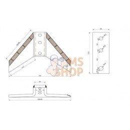 Aile carbure p/Kverneland | NON ORIGINAL Aile carbure p/Kverneland | NON ORIGINALPR#782324