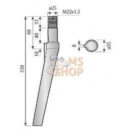 Dent de herse rotative | NON ORIGINAL Dent de herse rotative | NON ORIGINALPR#782299